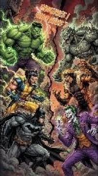 Hulk vs Abomination, Wolverine vs Sabretooth, Batman vs Joker - Epic Comic Book Battles 🔥 #shorts