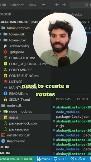 building a node.js app setting up the nodesdk #blockchain #programming #coding #web3 #hyperledger