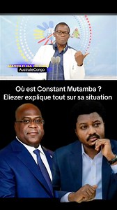 263K views · 9.8K reactions | Où se trouve Constant Mutamba présentement ? Eliezer explique tout sur sa demission … | AustralieCongo | Facebook