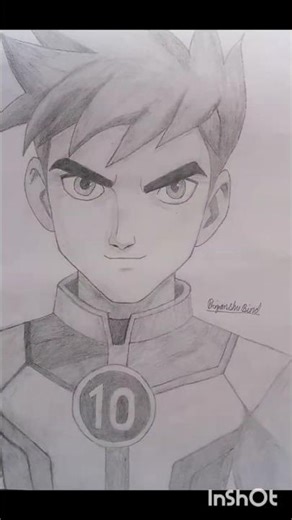 Ben 10 pencil drawing and shading #art #drawing #pencildrawing