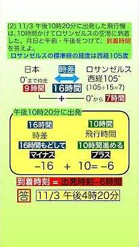 Logical Geography No. 15 Exam Success ③ Geography ~ Flight Arrival Time #Time Difference #Arrival...