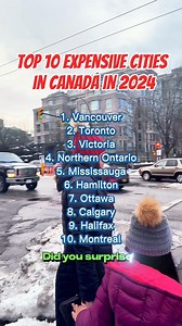 Top 10 Most Expensive Cities in Canada in 2024. #canada #lifeincanada #filipino #bestlife | Christopher Torda