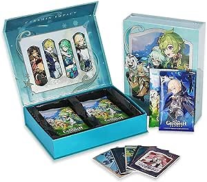 Genshin Impact TCG Cards Collector's Edition SG - miHoYo Booster Packs Trading Card- Genshin 2023 Game Collectible Decks 12+1 packas