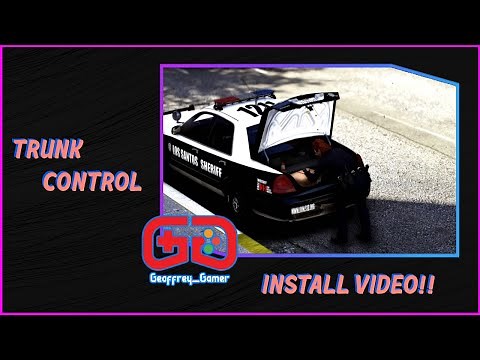 Installing Trunk Control | New Mod | LSPDFR | GTA V