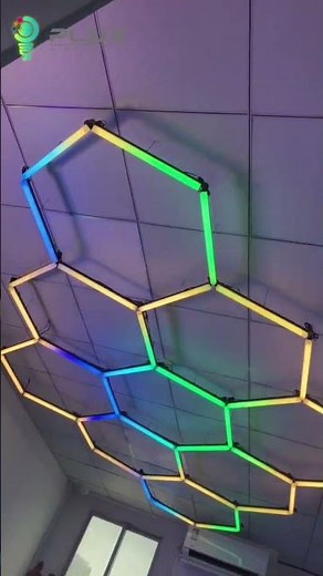 🎉New Release | High-Power RGB Honeycomb Light 🔥 DIY Modular Splicing · Custom Sizes
