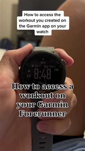How to Access Your Garmin Forerunner Workout Easily