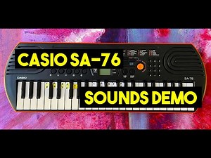Casio Sa76 Sounds Demo - (No talking)