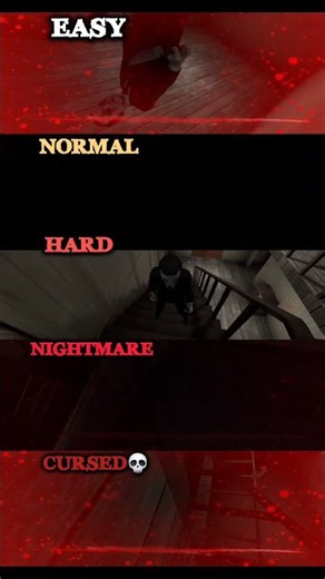 EVIL DOLL 2 EASY VS NORMAL VS HARD VS NIGHTMARE VS CURSED 💀 #EVILDOLL #VIRAL
