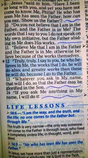 John 14:12 (Truly, truly I say to you, he who believes in ME, the works that I do, he will do also)