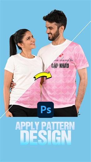 💋How to apply pattern design to clothes in adobe photoshop #photoshop #photoshoptricks #photoshoptutorial #photoshoptips