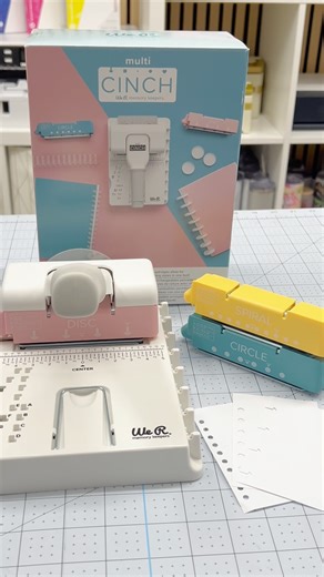 Abby on Instagram: "Unboxing my new addition to my Cinch Collection, Multi Cinch. @wer_makers @americancrafts were so kind to send me the Multi Cinch. 🎄💖 The Multi Cinch is perfect for small spaces. 💖 You can easily store in a drawer along with 7 cartridges available. 🥰 It comes with 2 and I order an additional cartridge for spirals. It’s perfect for journals, calendars, planners, photo albums and so much more! 🤩 Stay tuned for my cute Christmas Project I will be making with my new friend. 