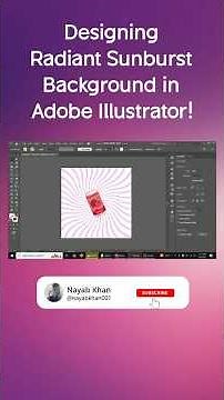 Designing Radiant Sunburst Backgrounds in Adobe Illustrator🚀
