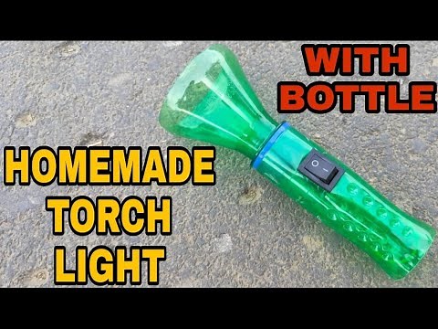 Creative Idea with plastic Bottle / How to make a LED Torch Light at home