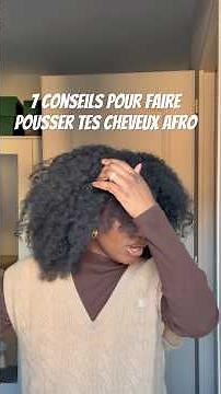 7 tips to grow your afro hair: full long-form video on YouTube #afrohair #afro