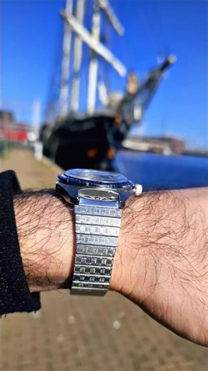 Vostok Amphibia 2414 on expansion bracelet