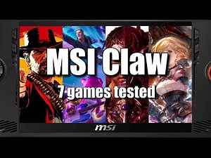 MSI Claw | 7 Games Tested! | Red Dead Redemption 2 | Fortnite | Call of Duty Warzone | Burnout