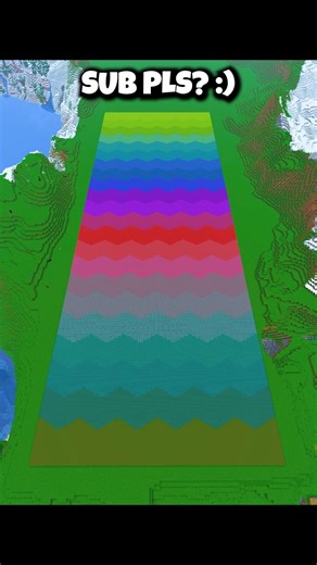 Minecraft Dark Green to Peach to Blue to Lime Gradient