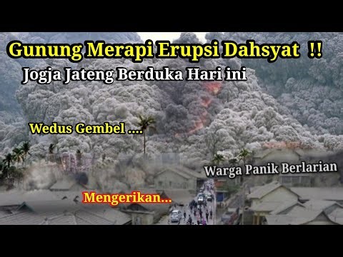 GUNUNG MERAPI ERUPSI DAHSYAT HARI INI,WARGA PANIK BERLARIAN !! HUJAN ABU MERAPI 24/11/2025