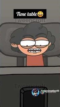 Time table 😆🤣😀#funny animation #animation #funny shorts #viral shorts
