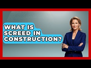 What Is Screed In Construction? - Civil Engineering Explained