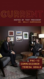 On episode 27 of The Current, TXST President Damphousse talks with Pac-12 Commissioner Teresa Gould about leadership, the future of college athletics, and what TXST’s move to the Pac-12 means going forward. 🎧 Apple: https://ow.ly/rmsp50Y5ul9 🎧 Spotify: https://ow.ly/gFh650Y5ula | Texas State University