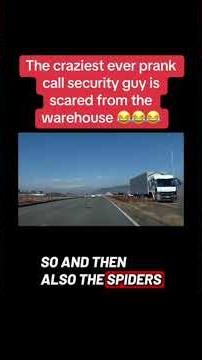 The craziest ever prank call security guy is scared from the warehouse 😂😂😂 PART 1