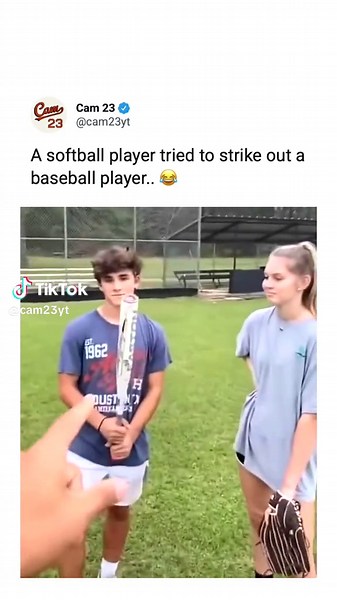 crossover challenge.. 😂#mlb #baseball | baseball vs softball