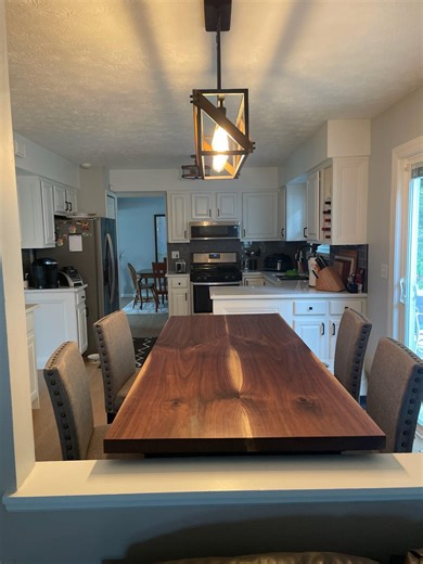 Breakfast Bar Table, Solid Walnut Bar Table, Pub Table, Dining Table - Etsy
