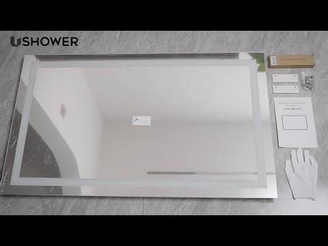 USHOWER LED Bathroom Mirror Installation Guide