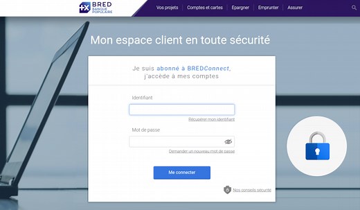 Mon compte bancaire en ligne avec BRED Connect