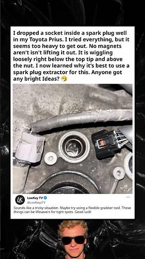 Socket Stuck in Spark Plug Well!