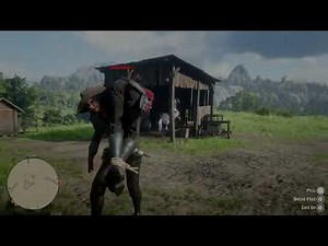 Cute girl hogtied and taken on horseback | Red Dead Online Hogtie