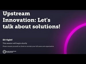 Upstream Innovation: Let's talk about solutions to plastic pollution!