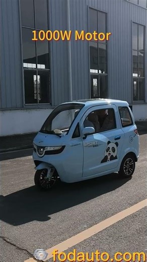 3 seats electric cabin scooter 1000 motor electric trike