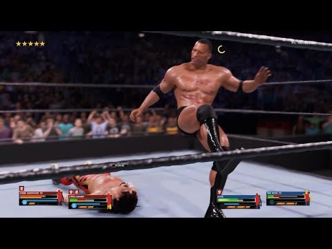 Eddie Guerrero and Chris Benoit vs Edge and The Rock Smackdown 2002 recreation pt 2