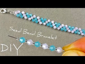 Crystal Bracelet: Easy Beaded Bracelet Tutorial | Seed Bead Bracelet Ideas