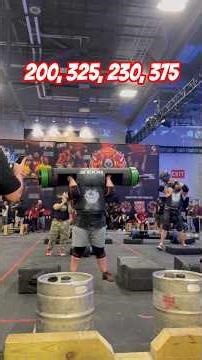 Circus dumbbell/log press medley at the 2026 Arnold Pro Am #strongman #shorts #fitness