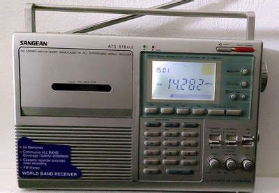 CW-SSB VIDEO! Excellent good ATS-818ACS Radio FM/AM/SW/SSB/PLL  w. tape recorder | eBay