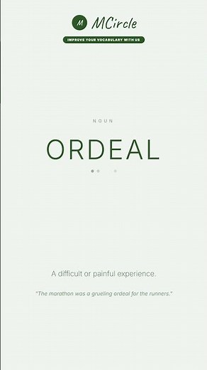 Learn English: What is Ordeal? | Vocabulary Shorts