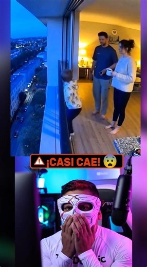 ¡CASI CAE! 😨 El Momento EXACTO donde TODO se sale de control en el balcón (GRABADO EN VIVO)