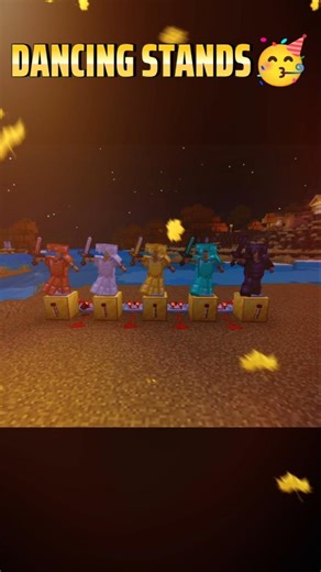 MINECRAFT DANCING STANDS 🥳 #impossible #minecraft #gaming #minecraftshorts #cartoon #games