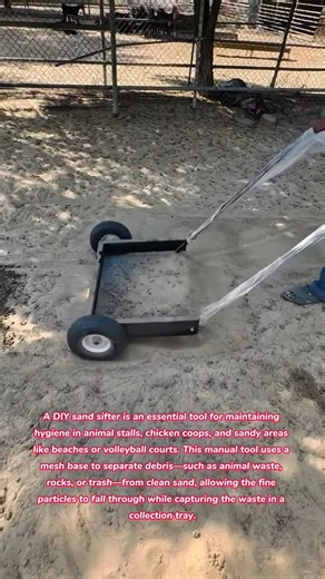 ​🏖️ The Manual Sweep: DIY Sand Sifter Engineering #tools #tips #tricks #how #diy #farming #beach