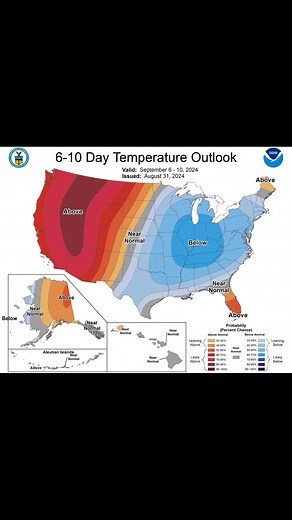 The Latest 6-10 Day Outlook and 8-14 Day 8-14 Day Outlook from the Climate Prediction Center continues to show a Fall preview for the next two weeks and likely beyond, with below average temperatures. Lador Day looks cooler and pleasant, with lower humidity. By next weekend, we'll be talking about highs only reaching the lower and middle 70's across the region. Follow Ohio Valley Weather Watch for all of your local and regional social media weather updates! -Certified Forecaster Tony #OhioValley