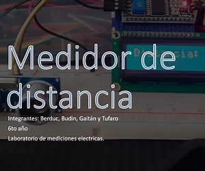 Medidor De Distancia Con Sensor Ultrasónico