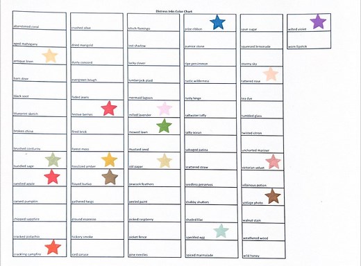 Distress Oxide Tim Holtz/ranger Swatch Chart: Printable Color Organizer (digital 8.5x11” PDF Download) - Etsy