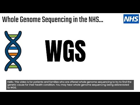 Whole Genome Sequencing (WGS) in the NHS: An Introduction to the clinical conversation for WGS