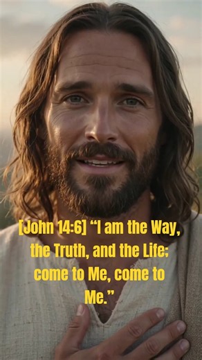 [John 14:6] “I am the Way, the Truth, and the Life; come to Me, come to Me.” #jesus #jesuschrist