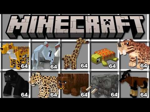 Minecraft ZOO ANIMAL SECURITY MOD! NEW DANGEROUS ANIMALS! Survival Challenge