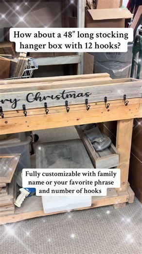🎄 Transform your holiday decor with Rockin’ Wood’s stocking solutions! Whether you need a customized stocking hanger box or a wall-mounted stocking hanger, we’ve got you covered—no fireplace required! 🪵 Made from real, reclaimed wood, these handcrafted pieces bring rustic charm and are sturdy enough to hold all your filled stockings. Customize with names, phrases, or holiday greetings for a festive, personal touch. Perfect for creating a cozy, farmhouse-style Christmas vibe anywhere in your ho