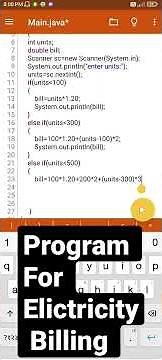 Electricity💡🔌 Billing Program in java #programming #java